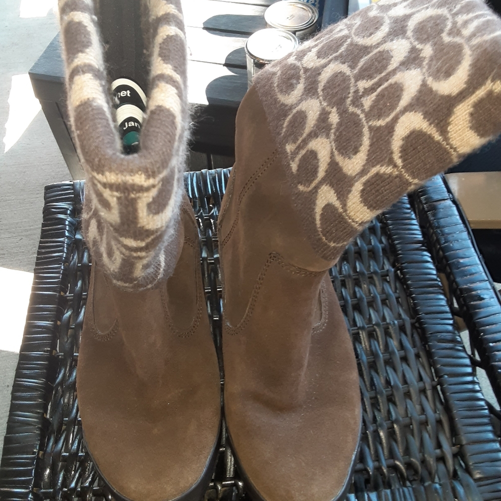 ANKLE SUEDE BOOTS  BY COACH
